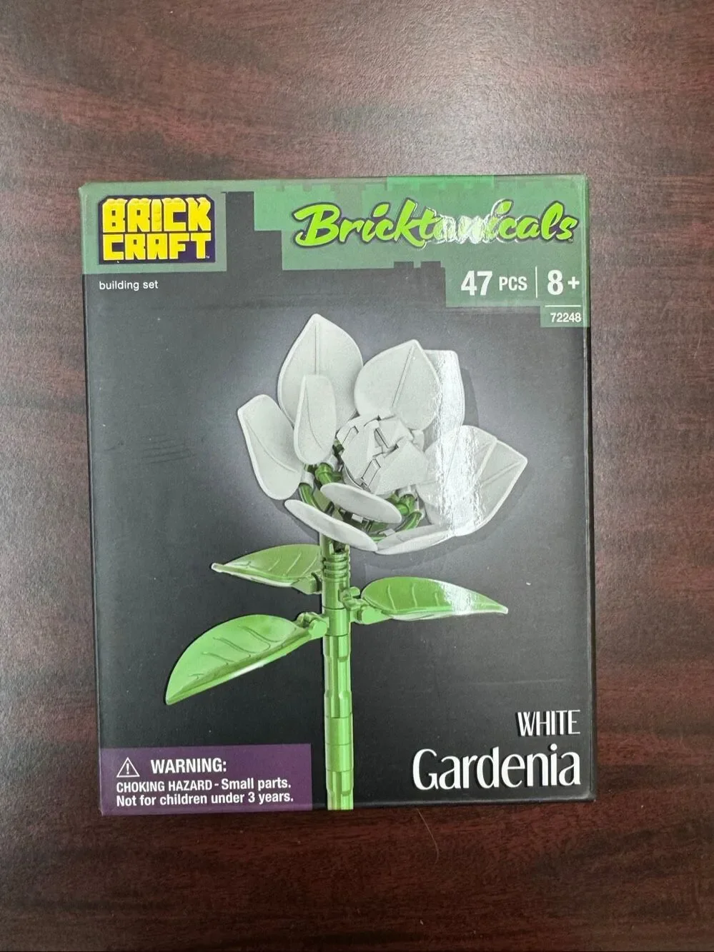 NWT Brick Craft Bricktanicals White Gardenia Flower Building Set- 73 Piece